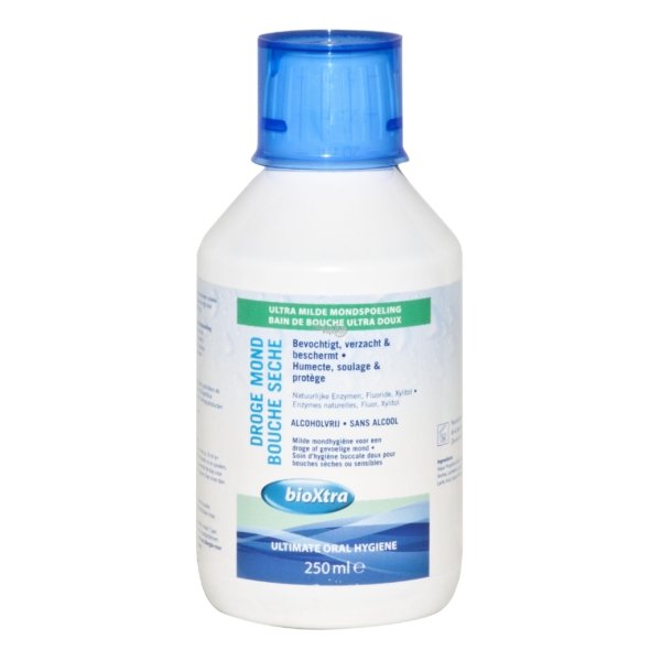 Flacon mondspoelingg BioXtra voor een Droge mond