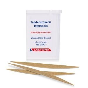 Doosje met Lactona tandenstokers hout