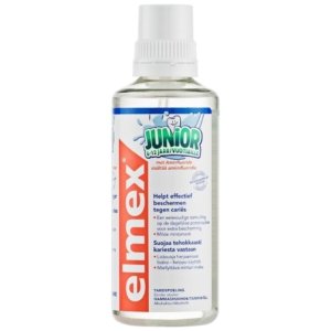 fles met Elmex Mondspoeling kind
