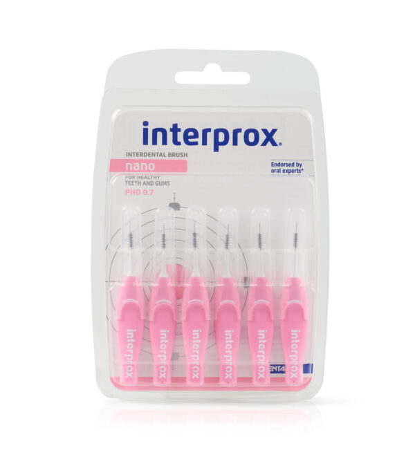 Verpakking consich Interprox Ragers roze 0,7 rechte vorm