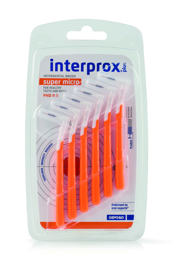 Verpakking conisch Interprox rager plus oranje 0.9 met een hoek