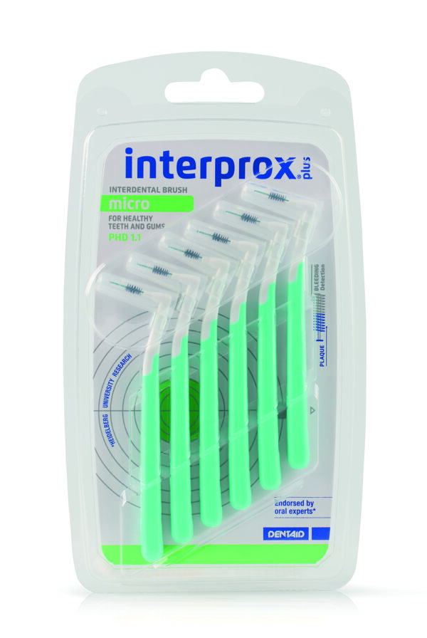 Verpakking conisch Interprox Rager plus groen 1.1 met een hoek